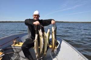 Dan holding up the catch for the morning.