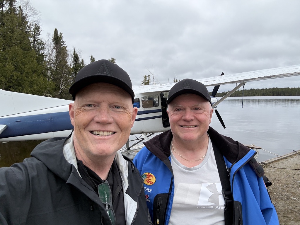 Chris and I getting ready to board the Cessna.