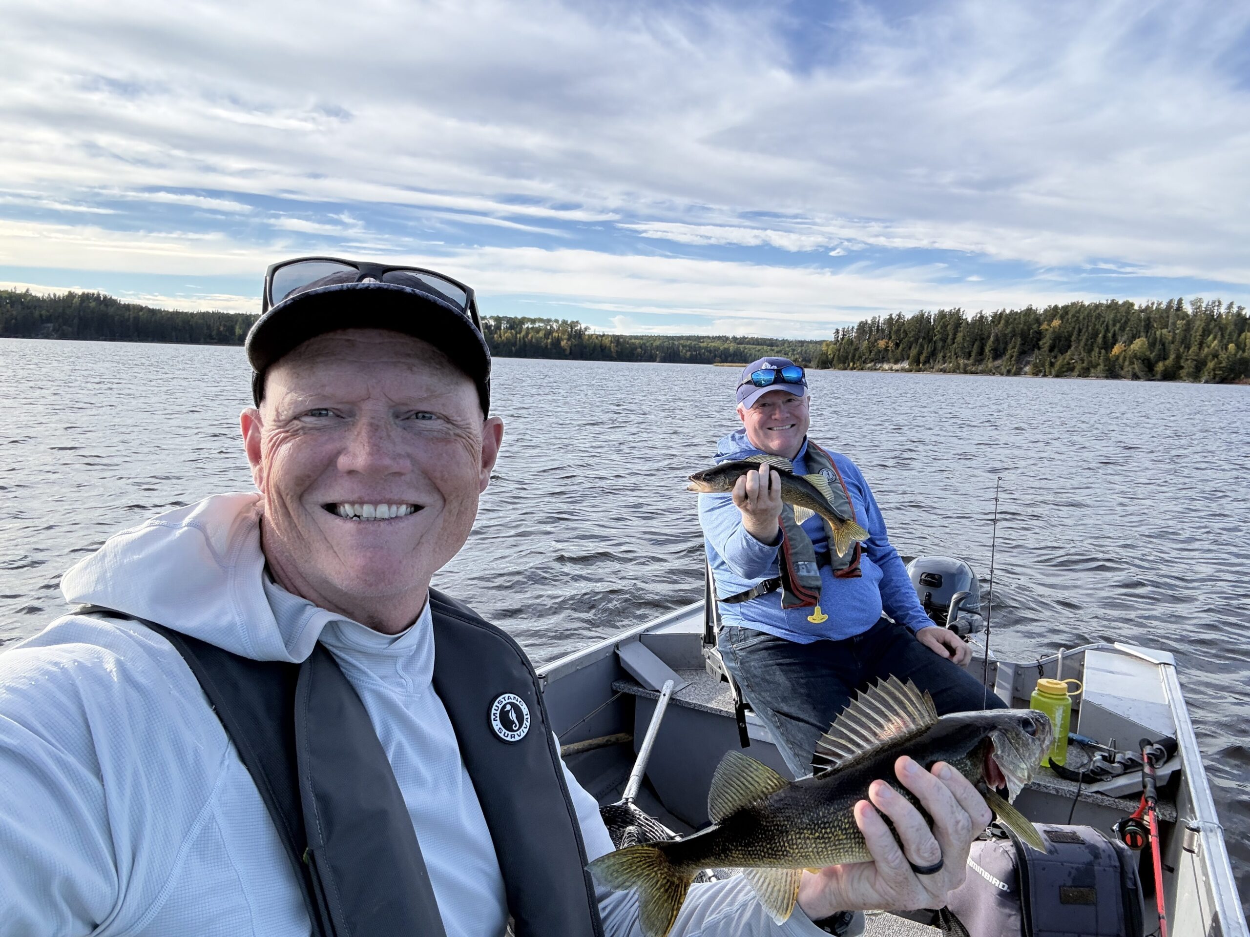 Double headers are a sure sign of great fishing!
