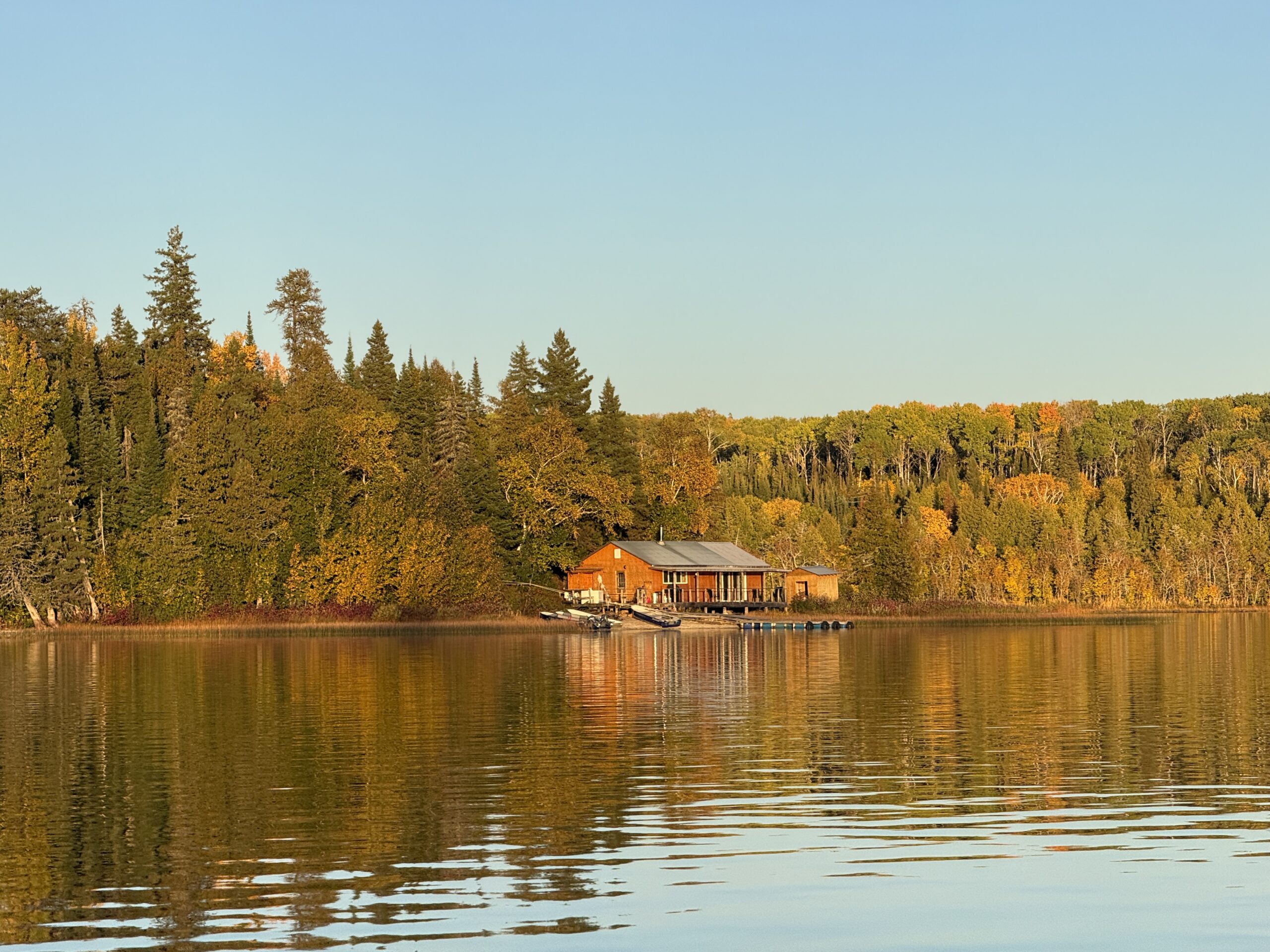 Great location for this camp, on a tiny island and right on the water!